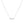 FX0079 925 Sterling Silver Mini Diamond Bar Pendant Necklace