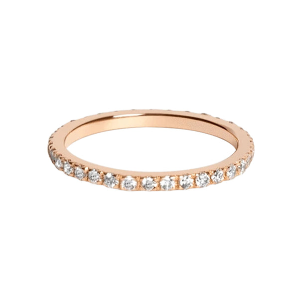 FJ0045 925 Sterling Silver Zircon Eternity Ring