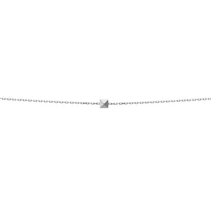 FS0009 925 Sterling Silver Mini Charm Pyramid Bracelet