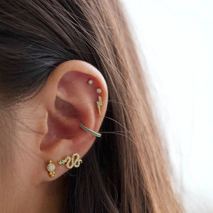 FE0054 Opal Trinity Stud Earrings