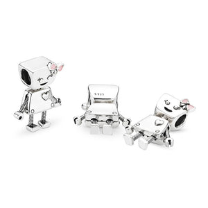 PY1842 925 Sterling Silver Bella Bot Charm