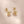 YHE0491 925 Sterling Silver Peach Heart Cubic Zirconia Mini Stud Earrings