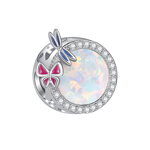 XPPY1116 925 Sterling Silver Double Butterfly Photo Charm
