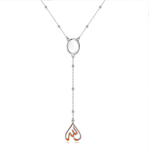 GX1437 925 Sterling Silver Heart Women Necklace