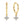 YHE0260 925 Sterling Silver Ivy Clover CZ Dangle Earrings