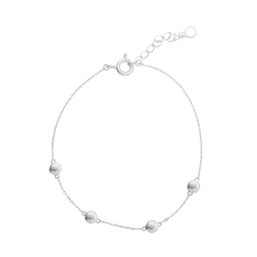 FS0109 925 Sterling Silver Sliding Spheres Bracelet