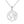 FX0001 925 Sterling Silver World Map Necklace