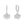 FE0524 925 Sterling Silver Shell Hoop Earrings