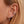 FE0229 925 Sterling Silver Mystic Cross Huggies Earrings
