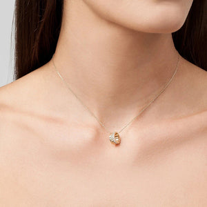 FX0089 925 Sterling Silver Diamond Infinity Pendant Necklace