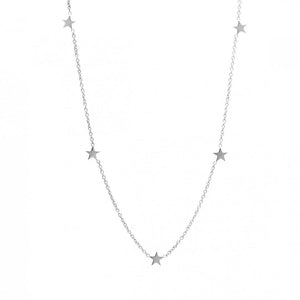 FX0012 925 Sterling Silver Superstar Choker Necklace