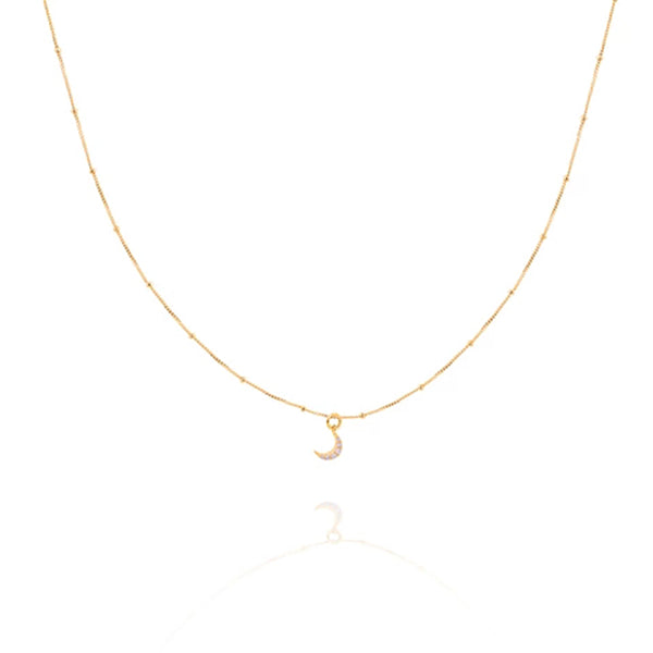 FX0063 925 Sterling Silver Mystic Moon Necklace