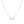 FX0079 925 Sterling Silver Mini Diamond Bar Pendant Necklace