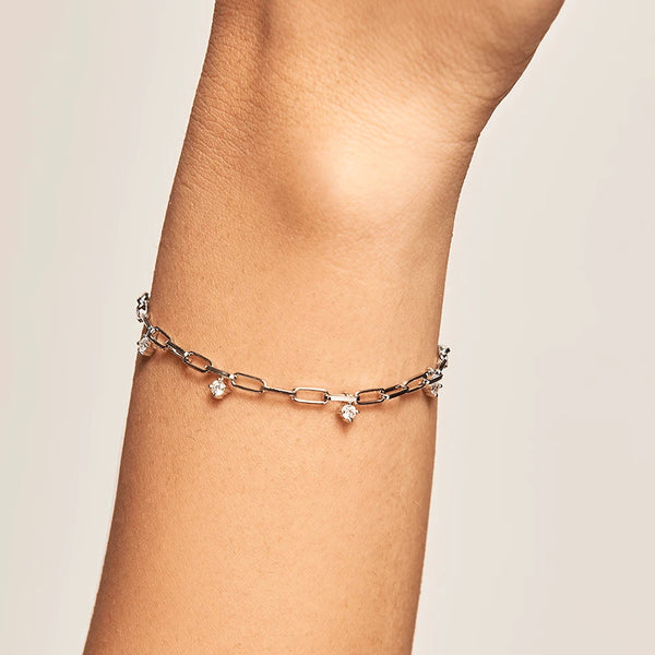 FS0093 925 Sterling Silver Chain Bracelet