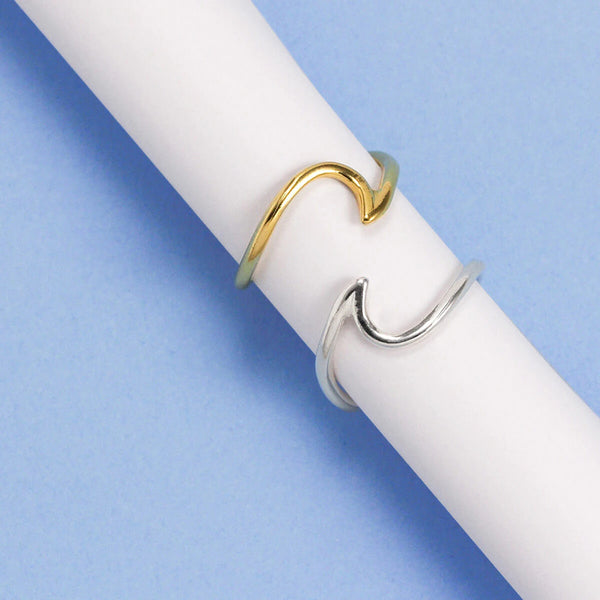 FJ0200 925 Sterling Silver Wavy Ring