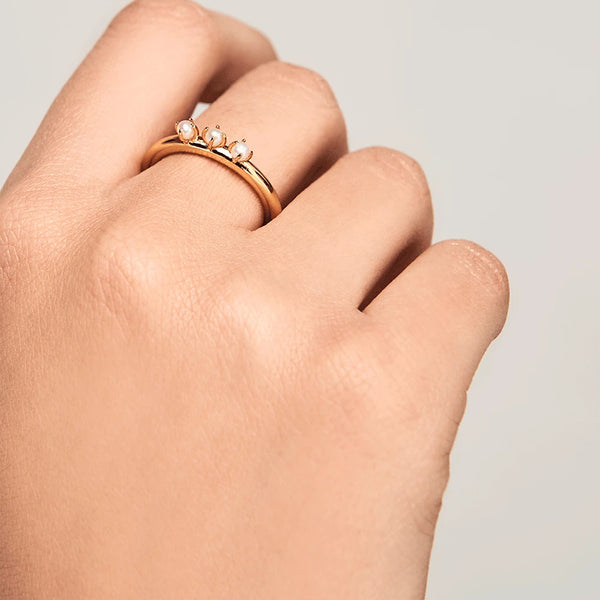 FJ0235 925 Sterling Silver Pearl Ring