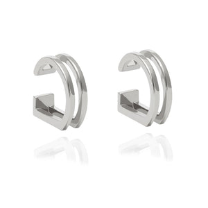 FE0205 925 Sterling Silver Simple Wishbone Earring Cuff
