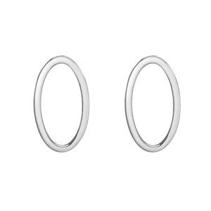 FE0242 925 Sterling Silver Round Stud Earrings