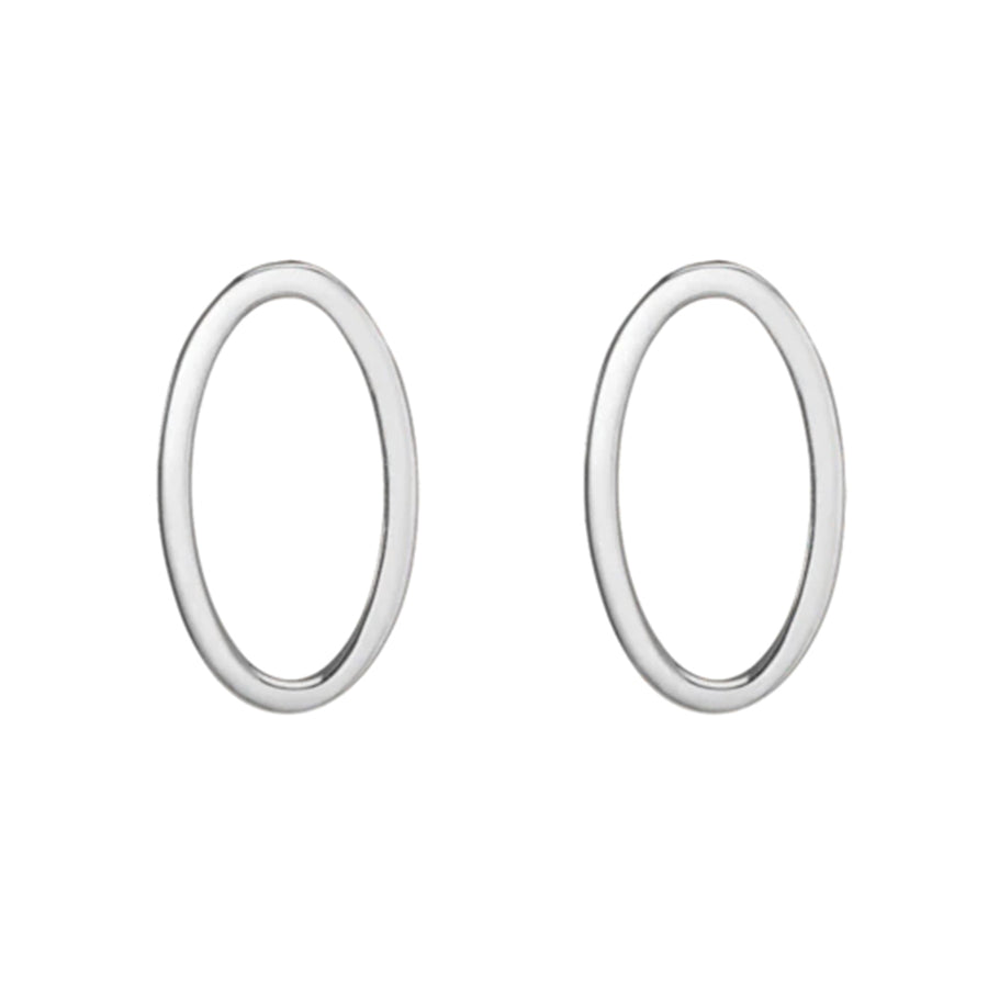 FE0242 925 Sterling Silver Round Stud Earrings