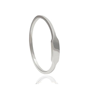 FJ0031 925 Sterling Silver Boyfriend Signet Ring
