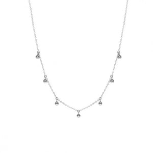 FX0011 925 Sterling Silver  Ball Choker Necklace