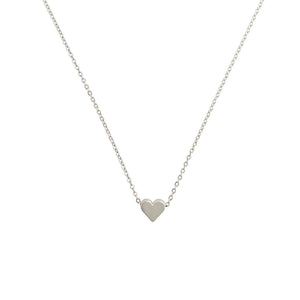 FX0023 925 Sterling Silver Heart Necklace