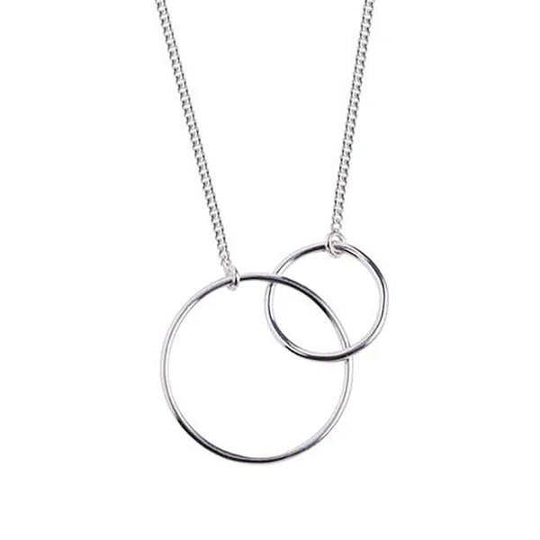 FX0259 925 Sterling Silver Connection Circle Necklace