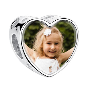 XPPY1019 925 Sterling Silver Customized Photo&Engraved Charm
