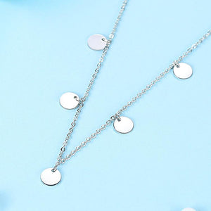 YX1597 925 Sterling Silver Fashion Tennis Silver Necklace