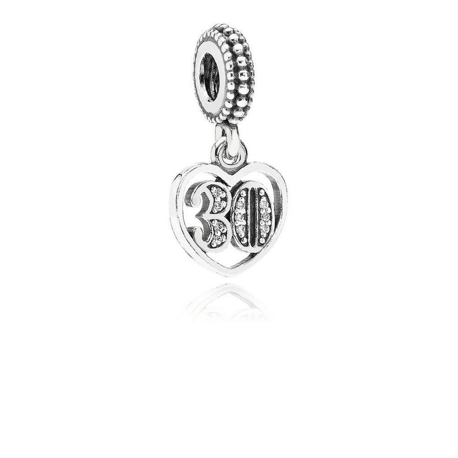 XX0001_30 925 Sterling Silver 30 Years Old Souvenir Charm