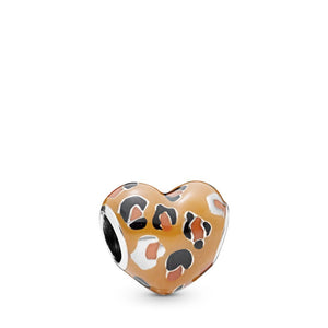 PP6633 925 Sterling Silver Spotted Heart Charm