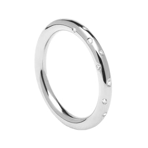 FJ0213 925 Sterling Silver Satellite Ring