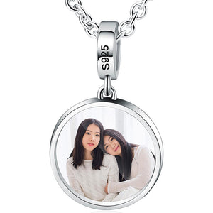 XP1009 925 Sterling Silver Forever Love Photo Charm