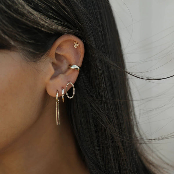 FE0242 925 Sterling Silver Oval Stud Earrings