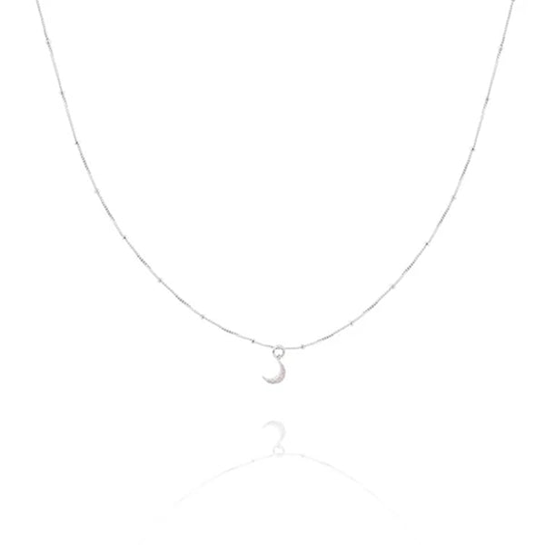 FX0063 925 Sterling Silver Mystic Moon Necklace