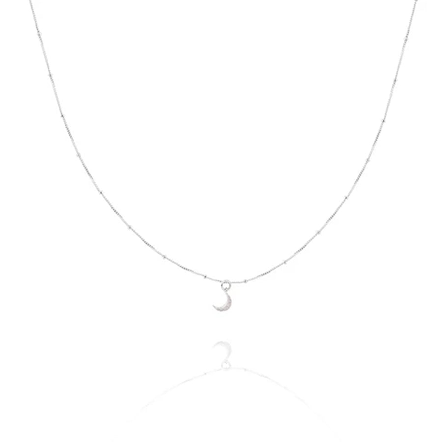 FX0063 925 Sterling Silver Mystic Moon Necklace