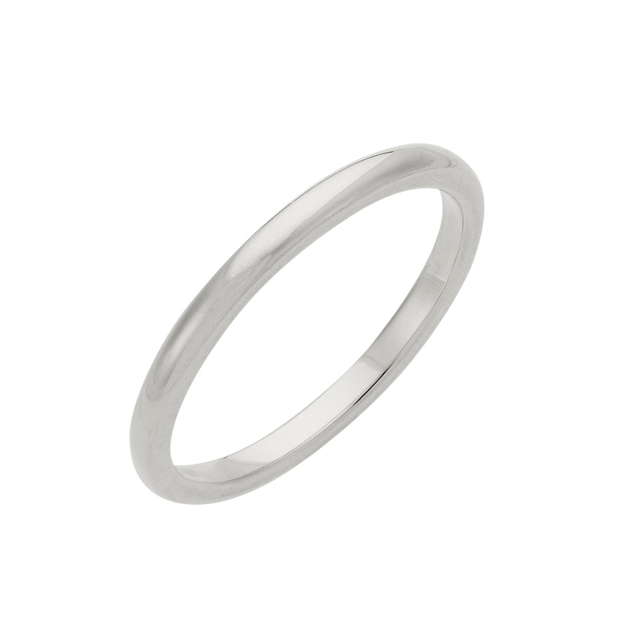 FJ0257 925 Sterling Silver Thin Band Ring