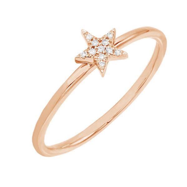FJ0155 925 Sterling Silver Star Ring