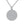Silver Round Pendant Necklace