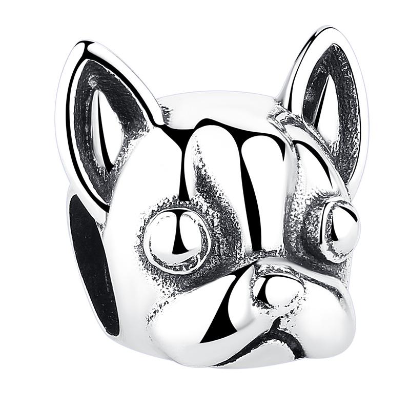 PY1736 925 Sterling Silver Naughty Pet Chihuahua Charm
