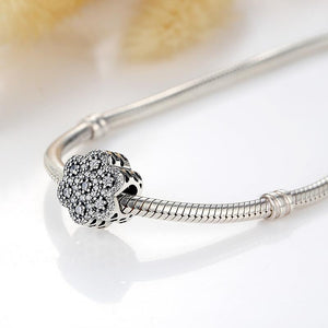 PY1286 925 Sterling Silver Flower Charm For My Girl