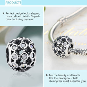 PY1253 925 Sterling Silver Round Bead charms