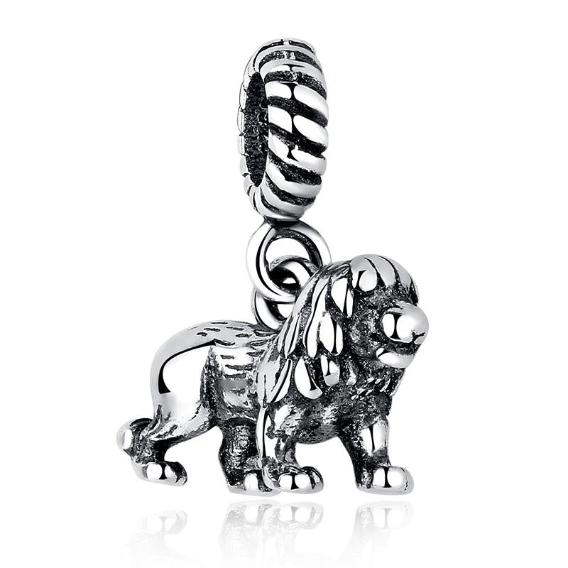 PY1233 925 Sterling Silver The Lion King of the Prairie Charm
