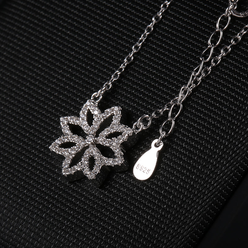 Silver Flower Necklace (only 2 pcs)
