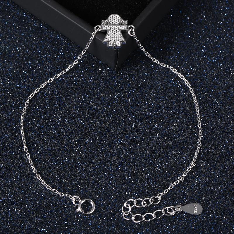 YS1030 925 Sterling Silver Couple Silver Bracelet for Girl
