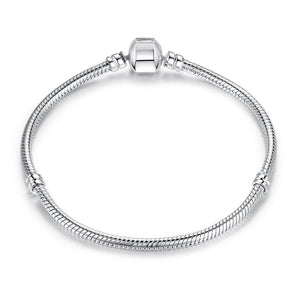 PY1199 S925 Silver Snake Chain Basic Bracelet