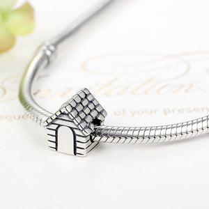 PY1211 925 Sterling Silver Little House Beads