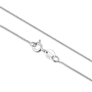 YX1352 925 Sterling Silver Box Chain Necklace