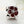 PY1328 925 Sterling Silver Red Enamel Flower Charm Bead