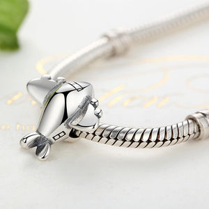 PY1321 925 Sterling Silver Airplane Charm